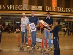 Siegerehrung: von Links(Philip aus Heidelberg(Longest Airtime),Kai aus Berlin(Largest Distance) und ich (Aerobatics)